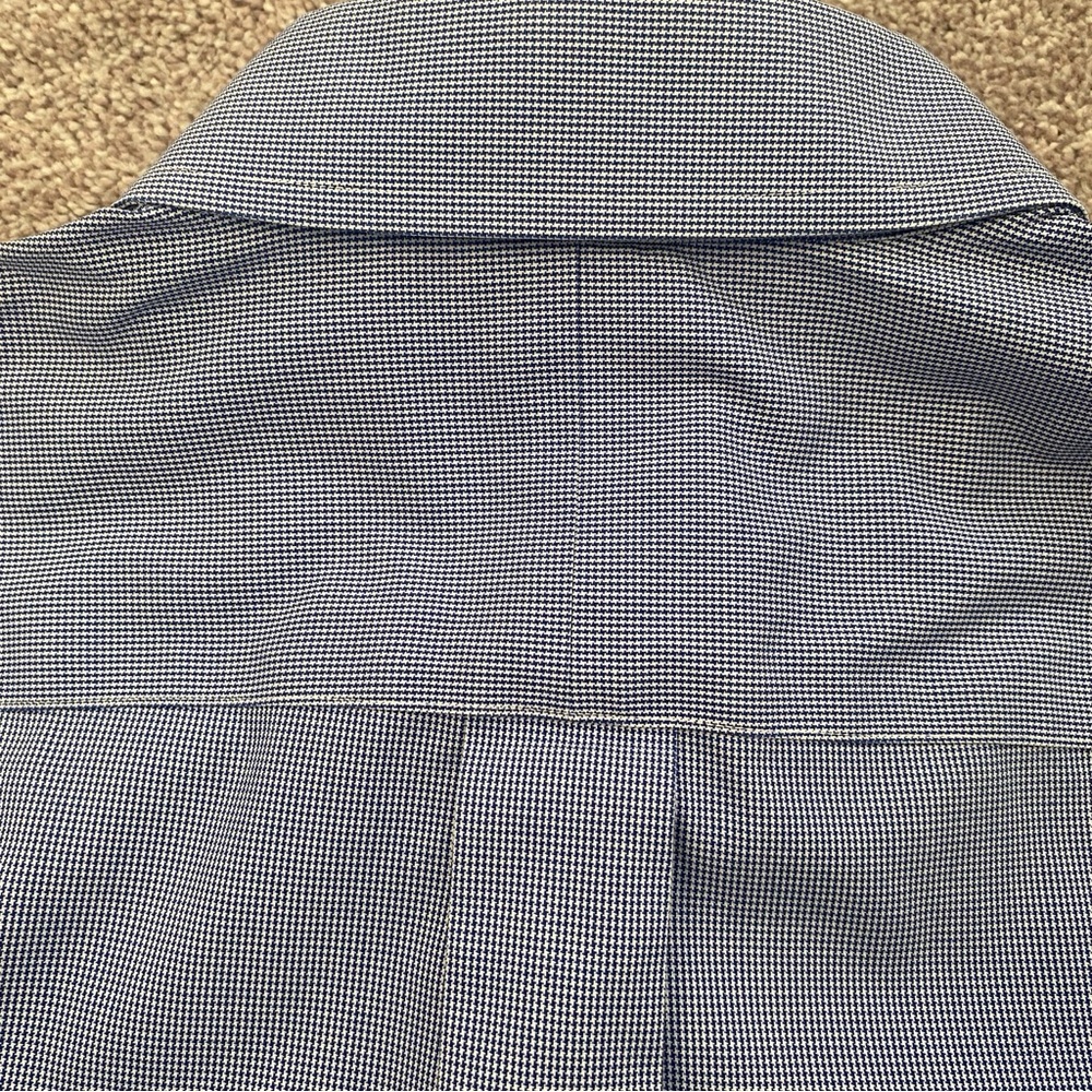 Jos. A. Bank Men's Long Sleeve Shirt Blue/White Check Size 16-33 - EUC - Picture 6 of 7